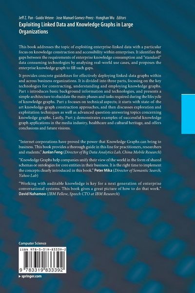 Produktbild: Exploiting Linked Data and Knowledge Graphs in Large Organisations