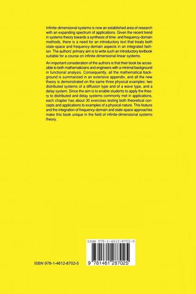 Produktbild: An Introduction to Infinite-Dimensional Linear Systems Theory