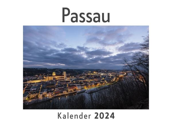 Produktbild: Passau (Wandkalender 2024, Kalender DIN A4 quer, Monatskalender im Querformat mit Kalendarium, Das perfekte Geschenk)