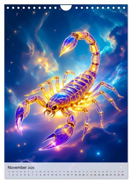 Produktbild: Der Mythos der Sternenzeichen - Sternenwesen des Zodiaks (Wandkalender 2026 DIN A4 hoch), CALVENDO Monatskalender