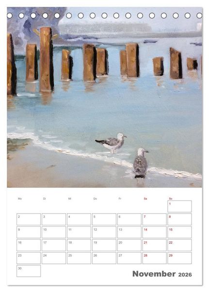 Produktbild: Malerisches Helgoland (Tischkalender 2026 DIN A5 hoch), CALVENDO Monatskalender