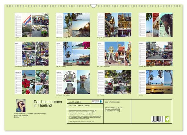 Produktbild: Das bunte Leben in Thailand (Wandkalender 2026 DIN A2 quer), CALVENDO Monatskalender