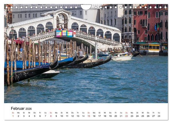 Produktbild: Die Attraktionen von Venedig (Wandkalender 2026 DIN A4 quer), CALVENDO Monatskalender
