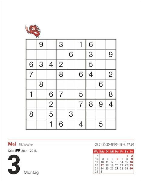 Produktbild: Sudoku Tagesabrei&szlig;kalender 2027 - Das Kult-R&auml;tsel aus Japan