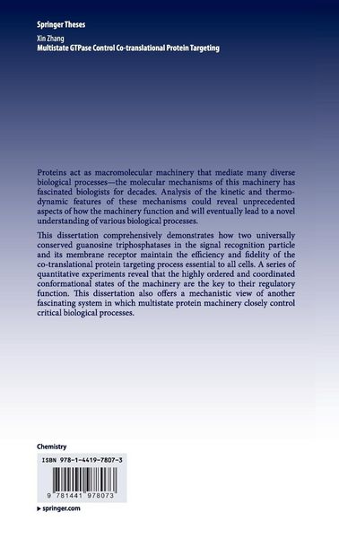 Produktbild: Multistate GTPase Control Co-translational Protein Targeting