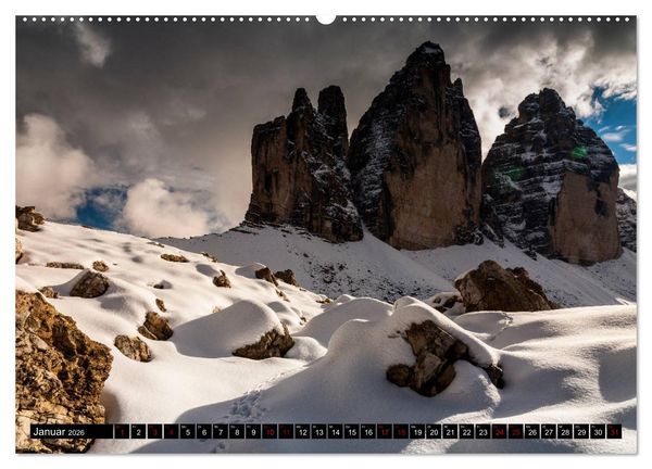 Produktbild: Drei Zinnen. Sextner Dolomiten (hochwertiger Premium Wandkalender 2026 DIN A2 quer), Kunstdruck in Hochglanz
