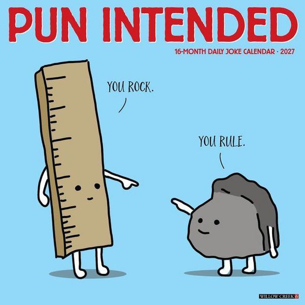 Produktbild: Pun Intended 2027 12 X 12 Wall Calendar