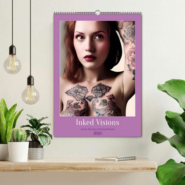 Produktbild: Inked Visions (Wall Calendar 2026 DIN A2 portrait), CALVENDO 12 Month Wall Calendar
