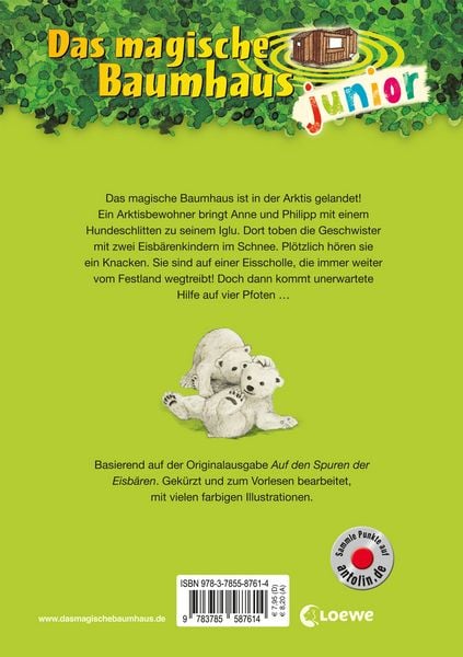 Produktbild: Das magische Baumhaus junior (Band 12) - Rettung f&uuml;r die kleinen Eisb&auml;ren