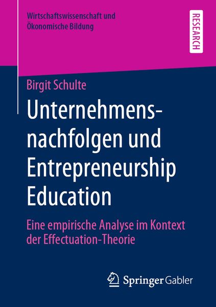 Produktbild: Unternehmensnachfolgen und Entrepreneurship Education