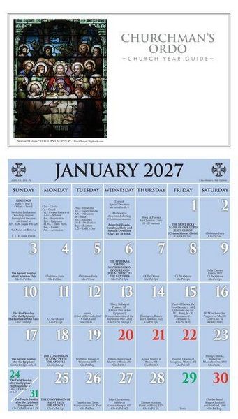 Produktbild: 2027 Churchman's Ordo Kalendar