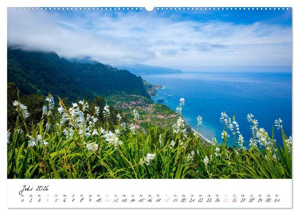 Produktbild: Madeira - ewiger Fr&uuml;hling (hochwertiger Premium Wandkalender 2026 DIN A2 quer), Kunstdruck in Hochglanz