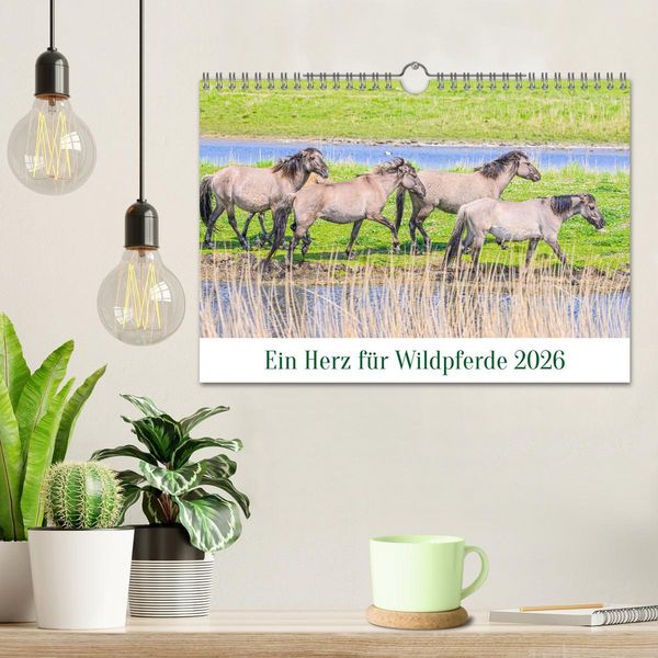 Produktbild: Ein Herz f&uuml;r Wildpferde (Wandkalender 2026 DIN A4 quer), CALVENDO Monatskalender