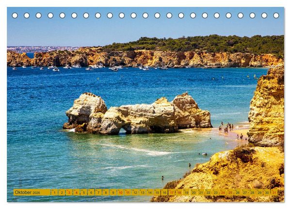 Produktbild: Algarve pur (Tischkalender 2026 DIN A5 quer), CALVENDO Monatskalender