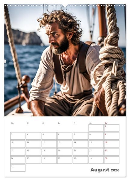 Produktbild: Gesch&ouml;pfe der griechischen Mythologie - Eine KI-Welt der griechischen G&ouml;tter, Kreaturen und Abenteurer (Wandkalender 2026 DIN A2 hoch), CALVENDO Monatskalender