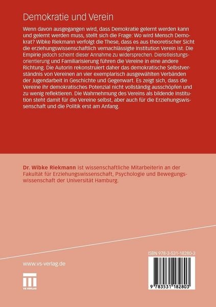 Produktbild: Demokratie und Verein