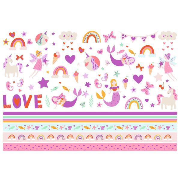 Produktbild: folia Bastelblock Glitter Everywhere 24x34cm 27 Blatt