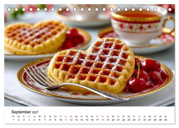 Produktbild: Lieblingskuchen - S&uuml;&szlig;e Augenblicke (Tischkalender 2027 DIN A5 quer), CALVENDO Monatskalender