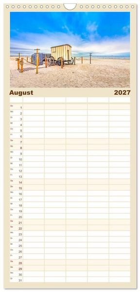 Produktbild: Familienplaner 2027 - NORDERNEY - Meine Liebe zur Nordseeinsel mit 5 Spalten (Wandkalender, 21 x 45 cm) CALVENDO