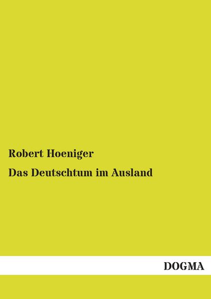 Produktbild: Das Deutschtum im Ausland