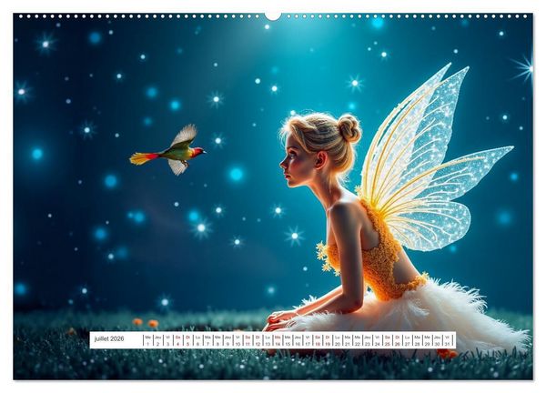Produktbild: Le grand voyage au pays des f&eacute;es (Calendrier mural 2026 DIN A2 vertical) calendrier de bureau