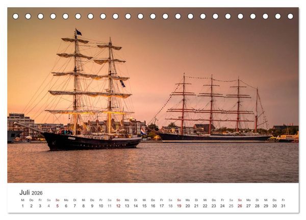 Produktbild: Nieders&auml;chsische K&uuml;ste - K&uuml;stenorte von Ostfriesland bis Bremerhaven (Tischkalender 2026 DIN A5 quer), CALVENDO Monatskalender