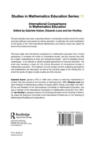 Produktbild: International Comparisons in Mathematics Education