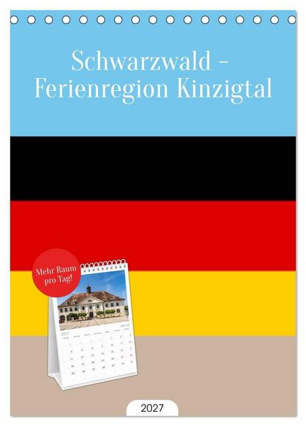 Produktbild: Tischplaner 2027 - Schwarzwald - Ferienregion Kinzigtal (A5 Tischkalender zum Aufstellen) CALVENDO