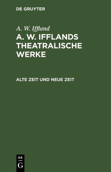 Produktbild: Alte Zeit und neue Zeit
