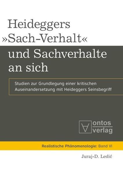 Produktbild: Heideggers 'Sach-Verhalt' und Sachverhalte an sich