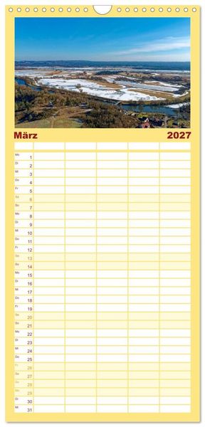 Produktbild: Familienplaner 2027 - Nationalpark Unteres Odertal mit 5 Spalten (Wandkalender, 21 x 45 cm) CALVENDO