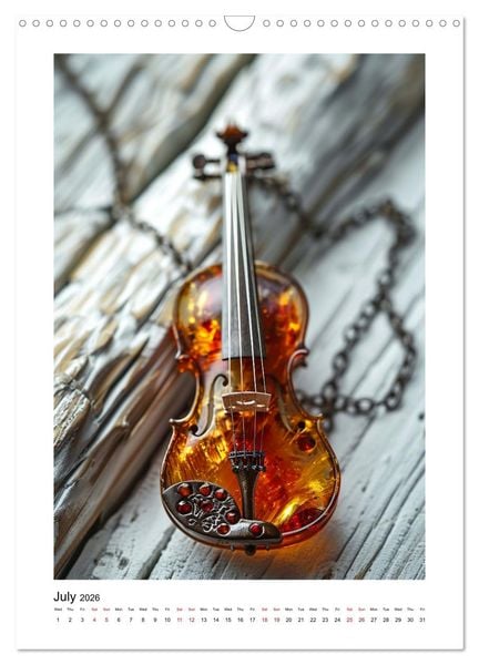 Produktbild: Violin Enjoyment (Wall Calendar 2026 DIN A3 portrait), CALVENDO 12 Month Wall Calendar