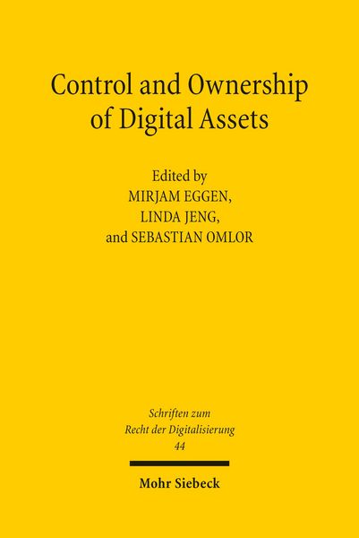 Produktbild: Control and Ownership of Digital Assets