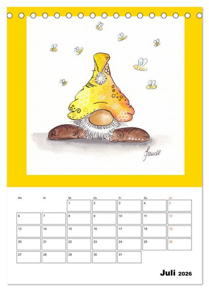 Produktbild: WichtelParade (Tischkalender 2026 DIN A5 hoch), CALVENDO Monatskalender