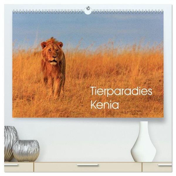 Produktbild: Tierparadies Kenia (hochwertiger Premium Wandkalender 2026 DIN A2 quer), Kunstdruck in Hochglanz