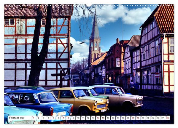 Produktbild: Trabi-Land DDR (Wandkalender 2026 DIN A2 quer), CALVENDO Monatskalender