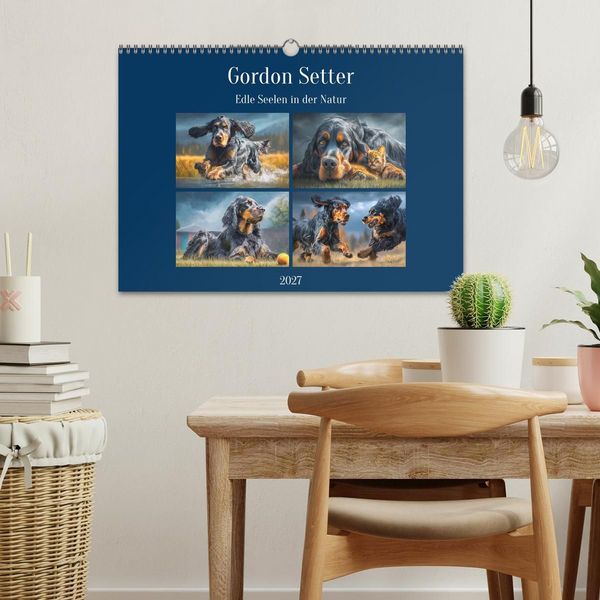 Produktbild: Gordon Setter. Edle Seelen in der Natur (Wandkalender 2027 DIN A3 quer), CALVENDO Monatskalender