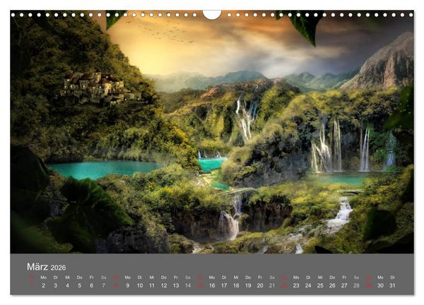 Produktbild: Zwielicht - Fantasylandschaften (Wandkalender 2026 DIN A3 quer), CALVENDO Monatskalender