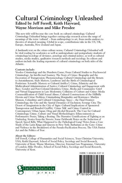 Produktbild: Cultural Criminology Unleashed