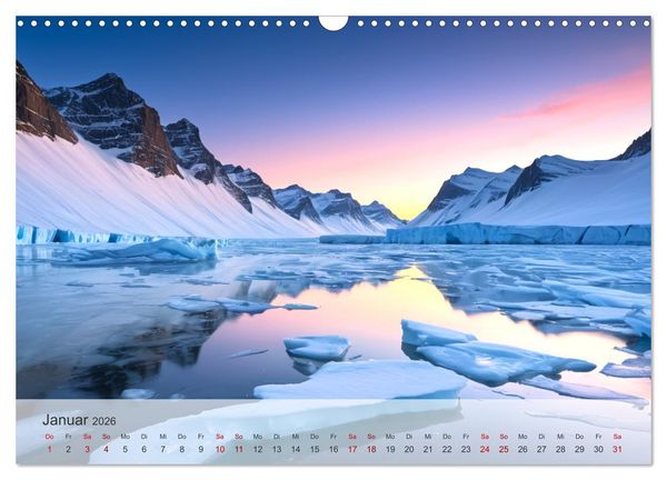 Produktbild: Fl&uuml;sse der Fantasie (Wandkalender 2026 DIN A3 quer), CALVENDO Monatskalender