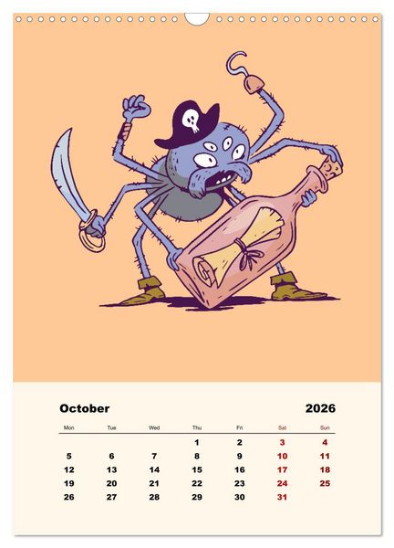 Produktbild: The Funny Pirates (Wall Calendar 2026 DIN A3 portrait), CALVENDO 12 Month Wall Calendar