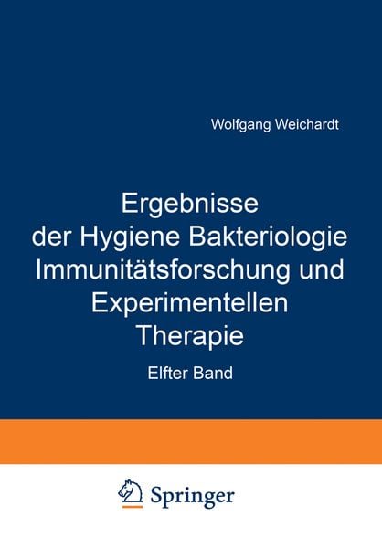 Produktbild: Ergebnisse der Hygiene Bakteriologie Immunit&auml;tsforschung und Experimentellen Therapie