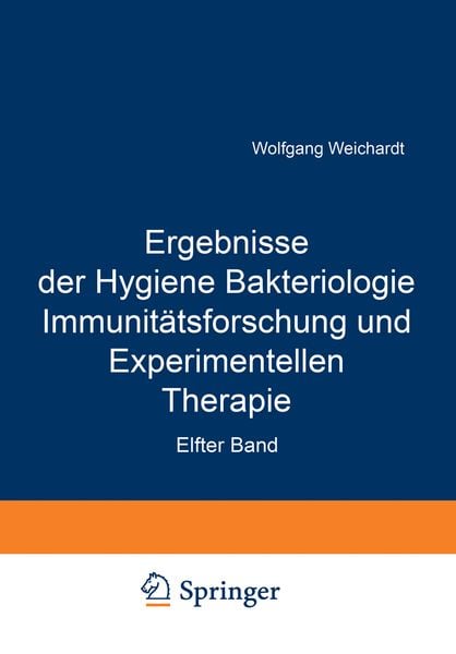 Produktbild: Ergebnisse der Hygiene Bakteriologie Immunit&auml;tsforschung und Experimentellen Therapie