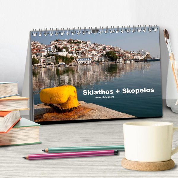 Produktbild: Skiathos + Skopelos (Tischkalender 2026 DIN A5 quer), CALVENDO Monatskalender