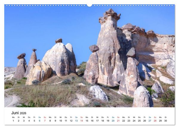 Produktbild: Kappadokien - Das M&auml;rchenland der T&uuml;rkei (hochwertiger Premium Wandkalender 2026 DIN A2 quer), Kunstdruck in Hochglanz