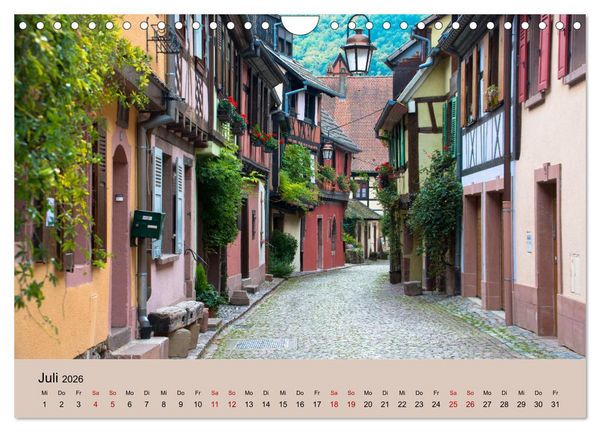 Produktbild: Die Weinsta&szlig;e im Elsass (Wandkalender 2026 DIN A4 quer), CALVENDO Monatskalender