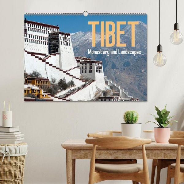 Produktbild: Tibet Monastery and landscapes (Wall Calendar 2026 DIN A2 landscape), CALVENDO 12 Month Wall Calendar