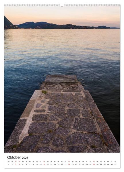 Produktbild: Lago Maggiore - Das Westufer (Wandkalender 2026 DIN A2 hoch), CALVENDO Monatskalender