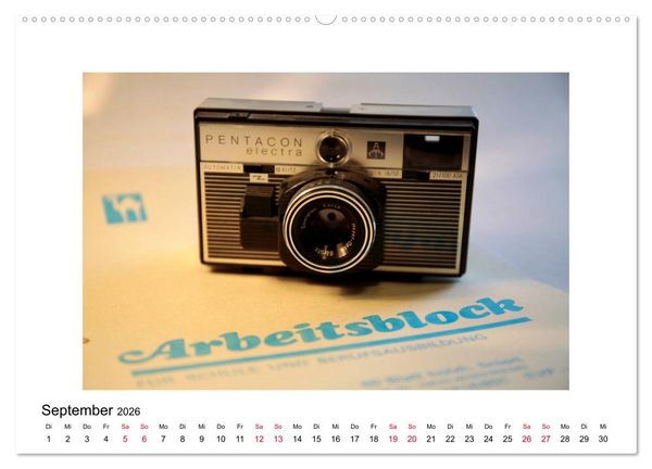 Produktbild: Kameras der DDR (Wandkalender 2026 DIN A2 quer), CALVENDO Monatskalender