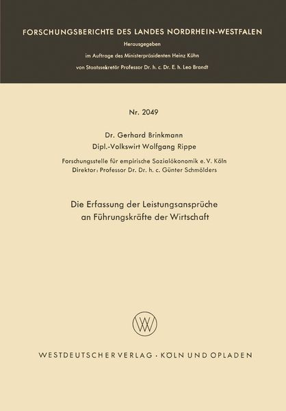 Produktbild: Die Erfassung der Leistungsansprüche an Führungskräfte der Wirtschaft